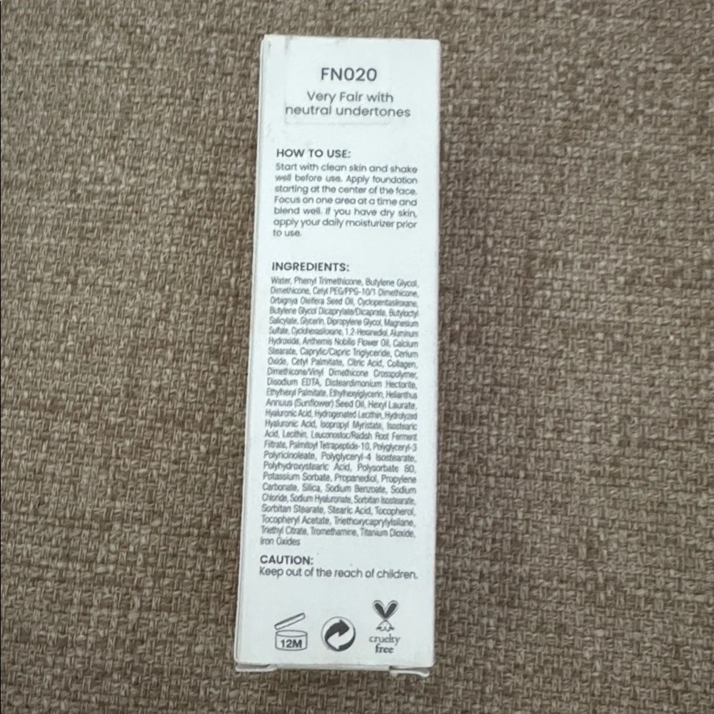 FN020 NEW JOAH‎ Primedation Liquid Foundation, Very Fair Neutral